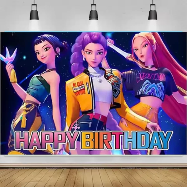 Official Happy Birthday Wall Tapestry for Kids Fun amp Colorful Party Backdrop Carefully Designed