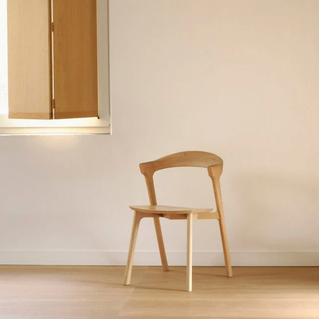 Refined Bok Solid Oak Dining Chair Natural