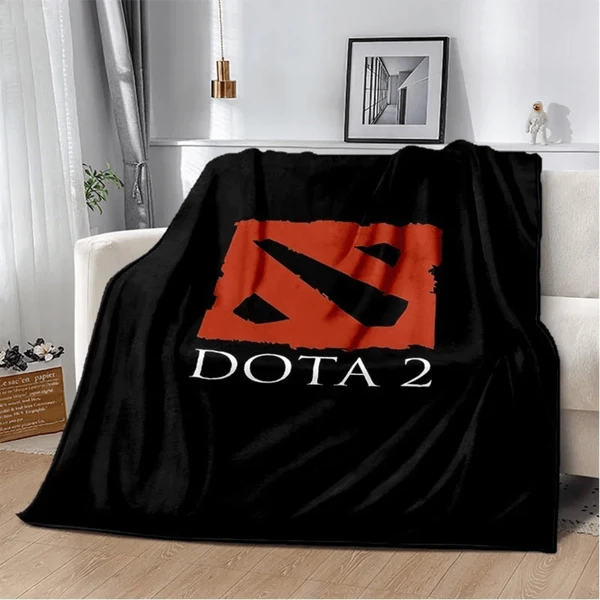 Responsible Dota 2 Gaming Blanket – Soft Flannel Throw Blanket for Sofa Bed amp Gaming Room Decor World-Class