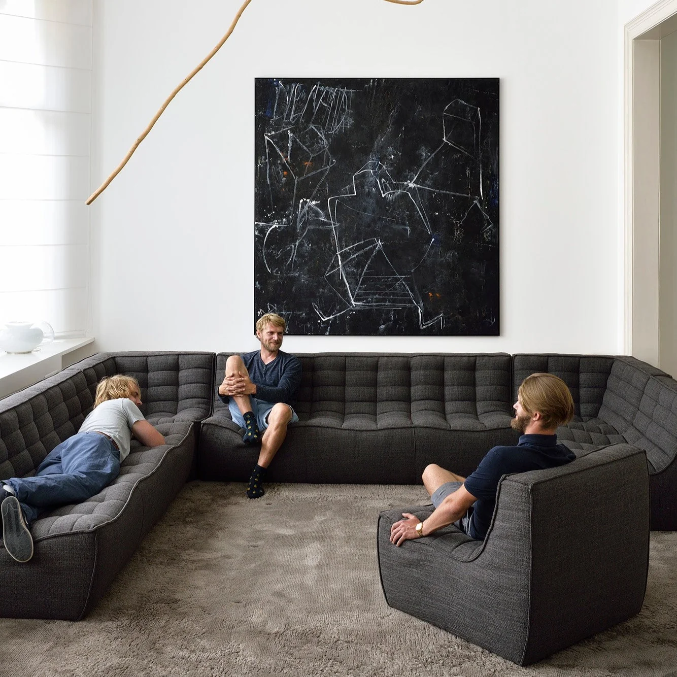 Reusable N701 3 Seater Sofa Dark Grey Fast