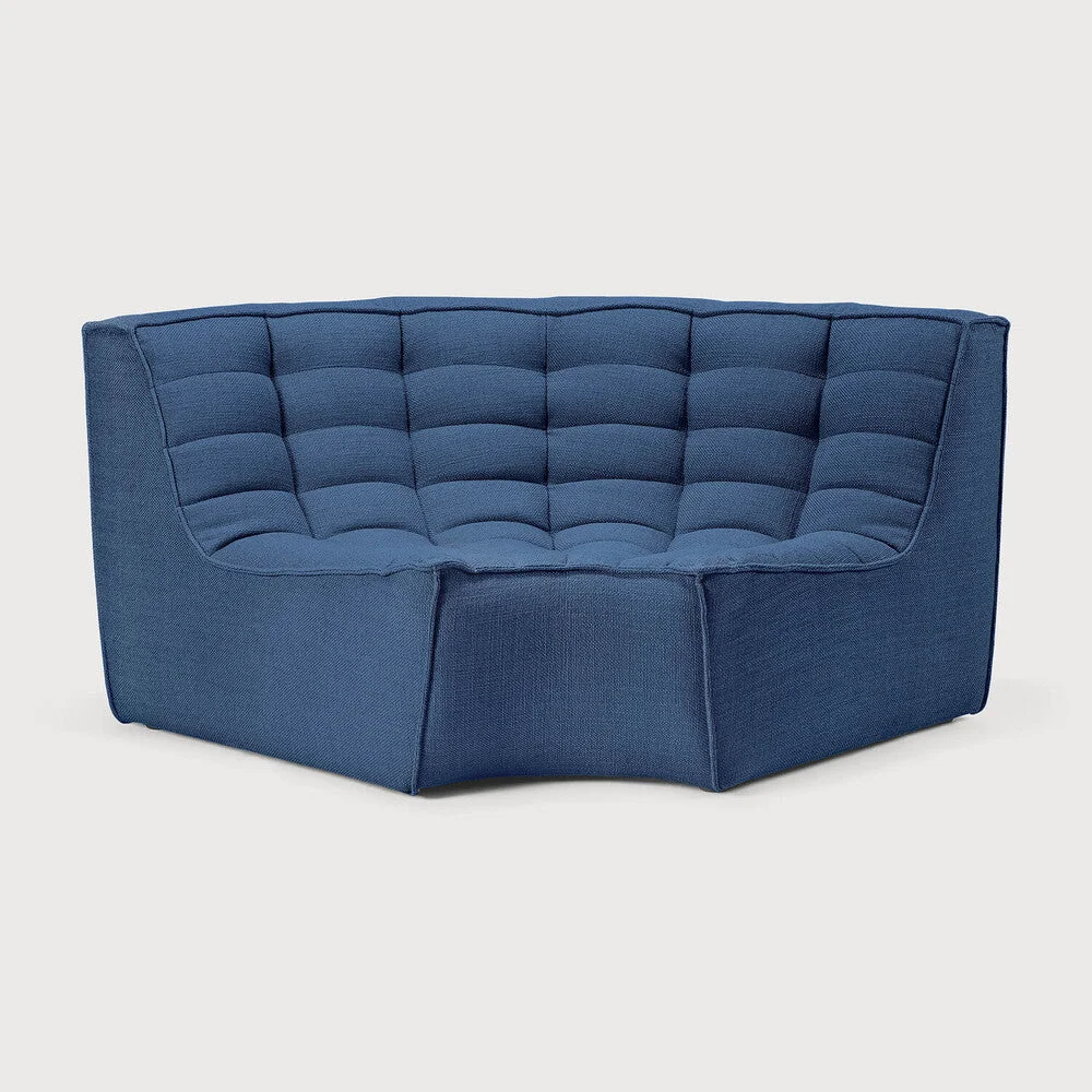 Functional N701 Round Corner Sofa Blue Reusable
