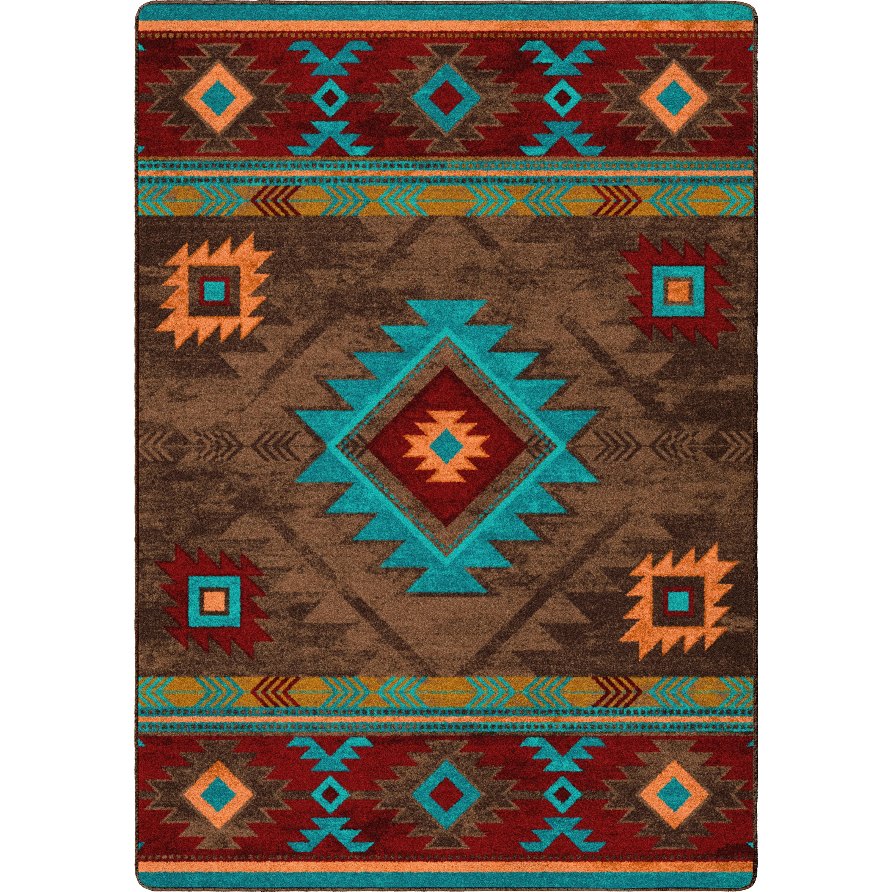 Relaxed Whisky River Rug – Turquoise Green