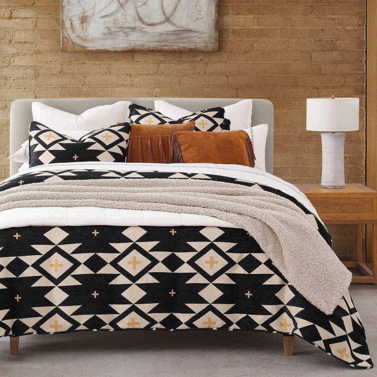Environmentally Friendly High Desert Chenille Duvet Cover Set World-Class