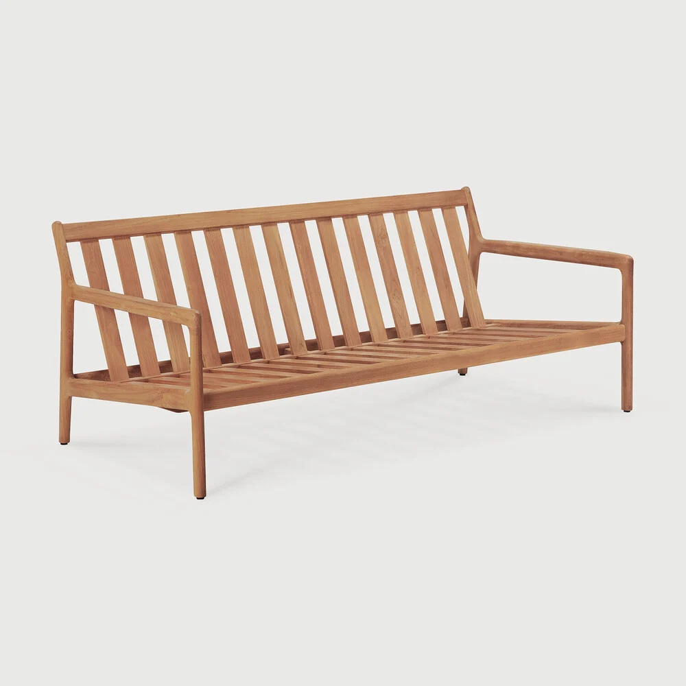 Detailed Jack Solid Teak Outdoor 2 Seater Sofa Frame Practical