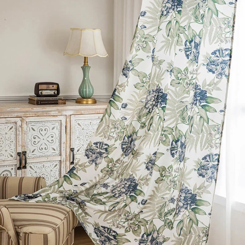 High-Grade Ownkoti Cottage Style Floral amp Leaf Curtain Effective