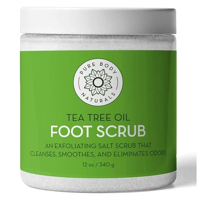 Original Pure Body Naturals Tea Tree Oil Foot Scrub 12 ounces Consistent