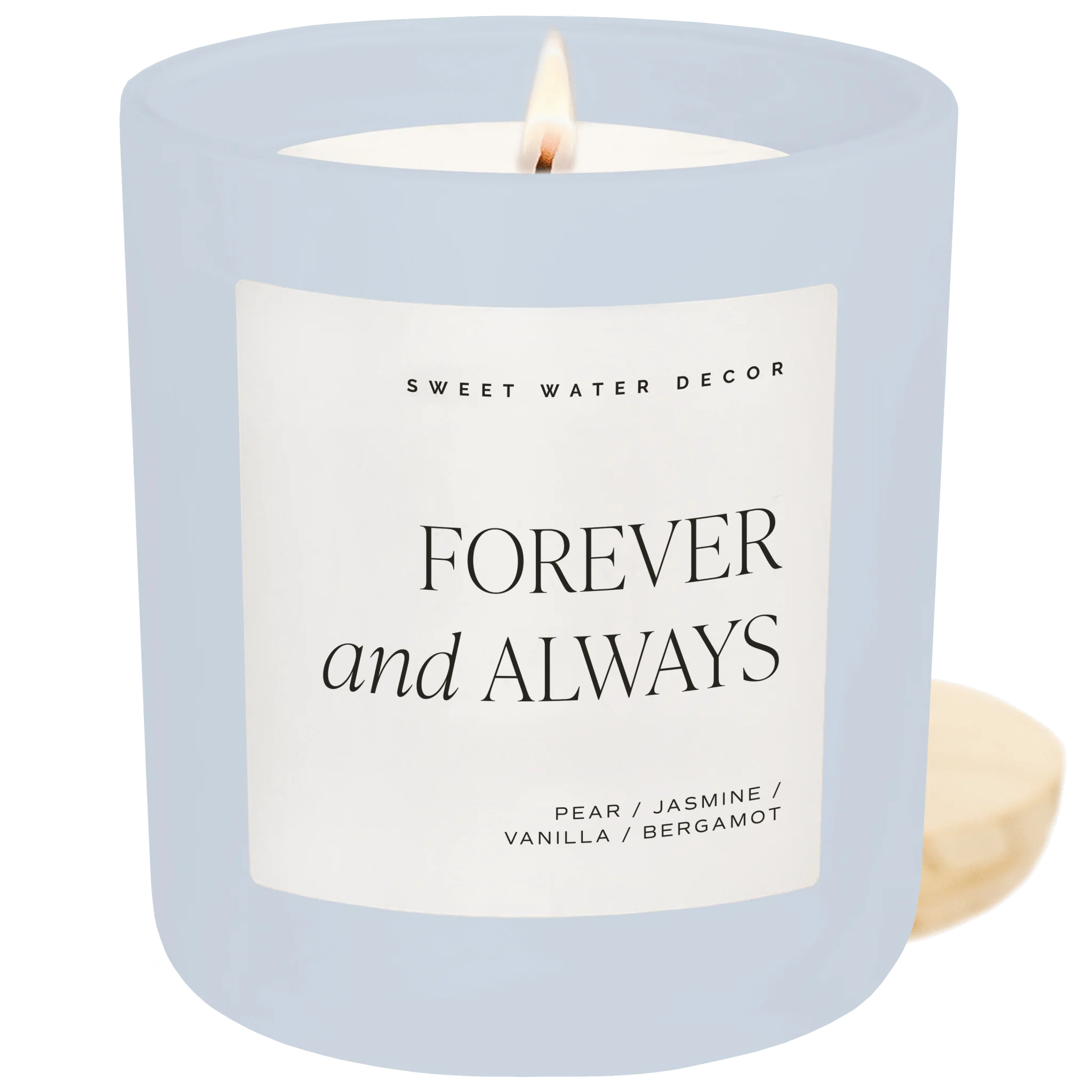 Genuine and Soy Candle – Blue Matte Jar – 15 oz Cashmere and Vanilla Trusted