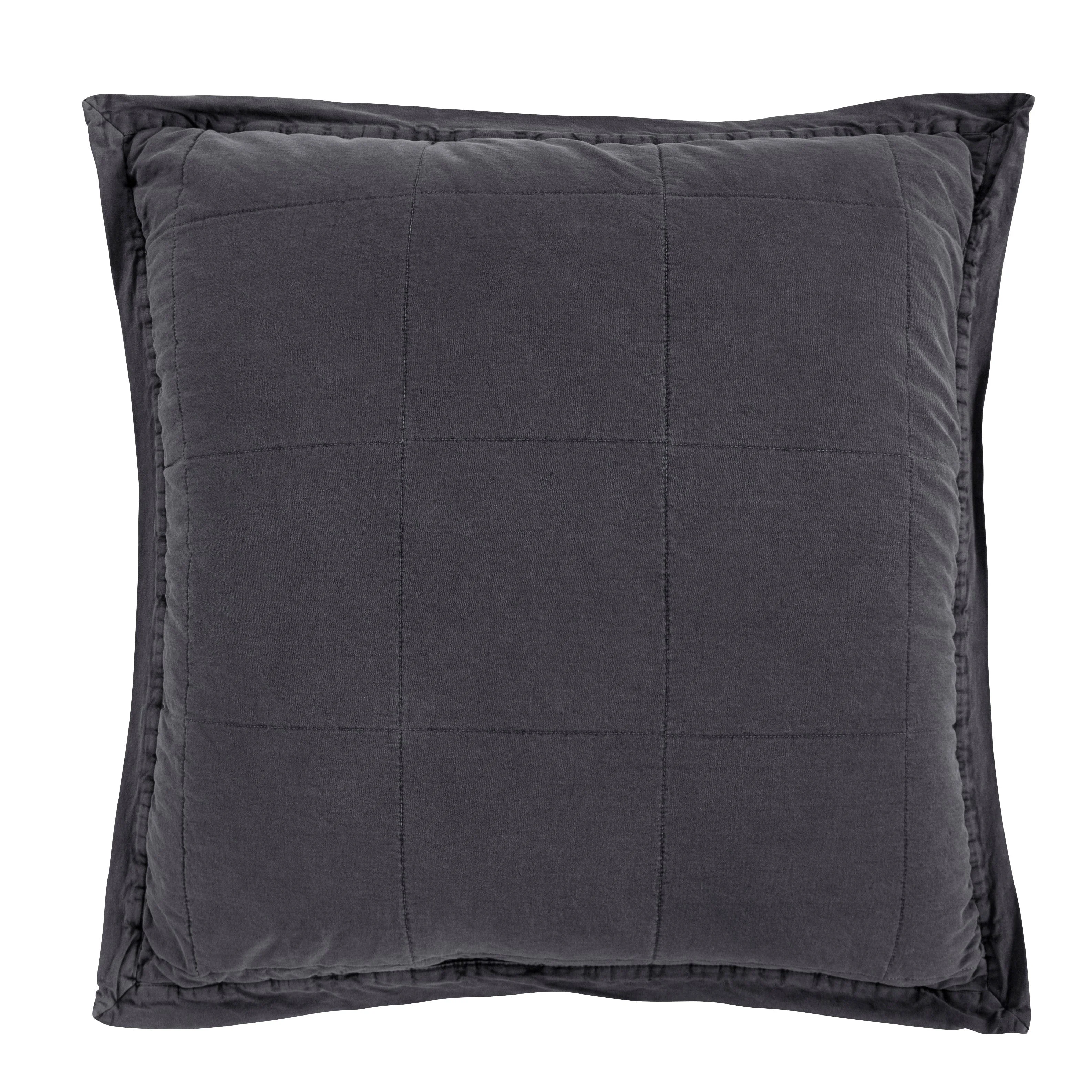 Premium Stonewashed Cotton Canvas Euro Sham Quality