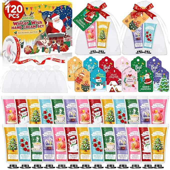 Official VISCOO 120 Sets Christmas Hand Cream Gift Set Luxury