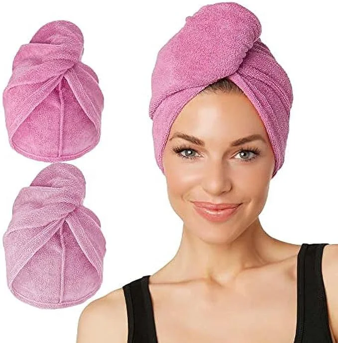 Clean Turbie Twist 2-Pack Microfiber Hair Towel Prestigious