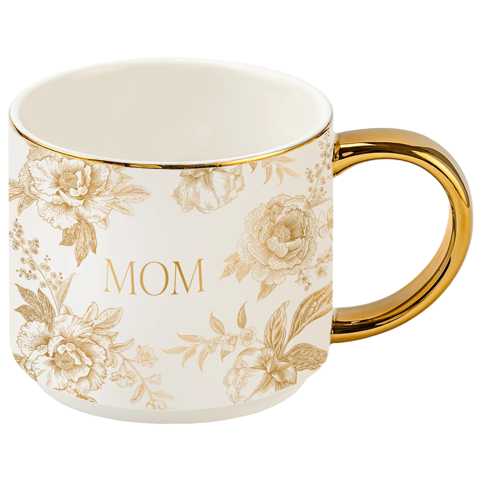 Trendy Gold Mom 14 oz Coffee Mug Solid