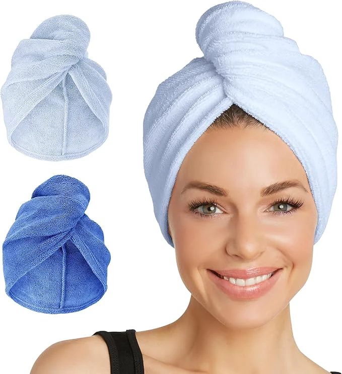 Smart Turbie Twist 2-Pack Microfiber Hair Towel Optimized