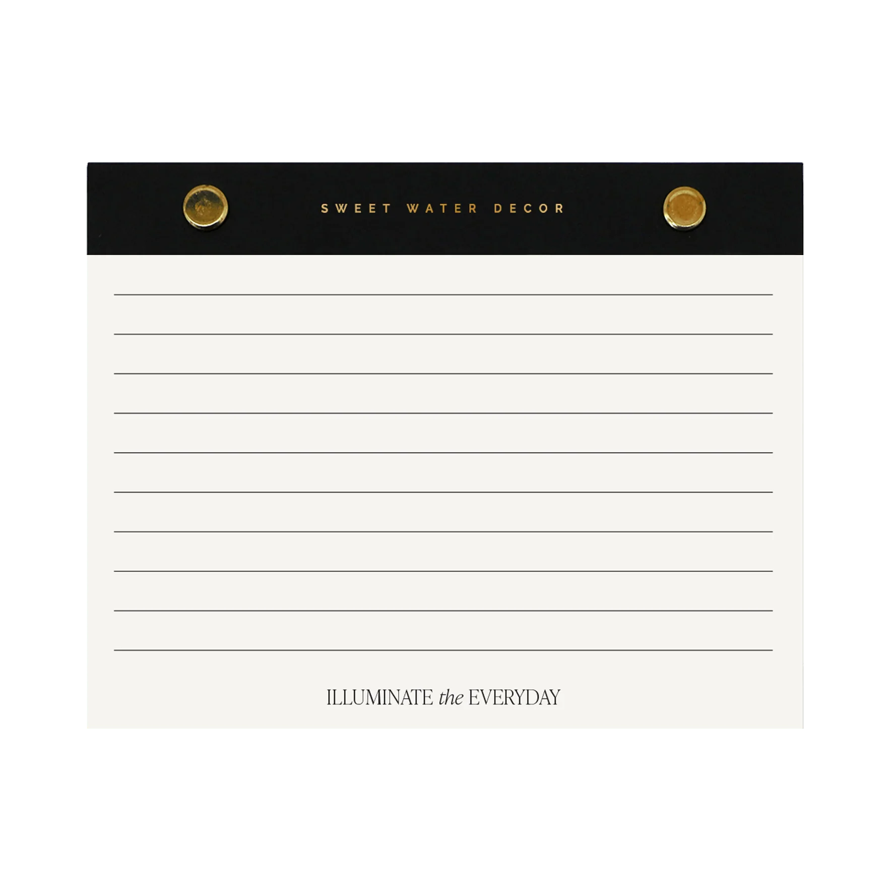 World-Class Small Gold Rivet Basic Notepad Soft