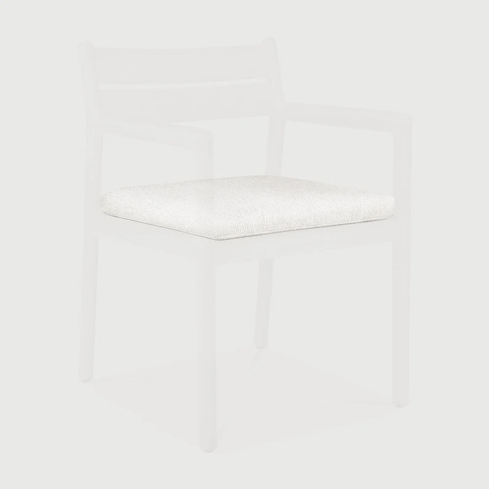 Optimized Jack outdoor dining chair seat cushion – Off White fabric Elite