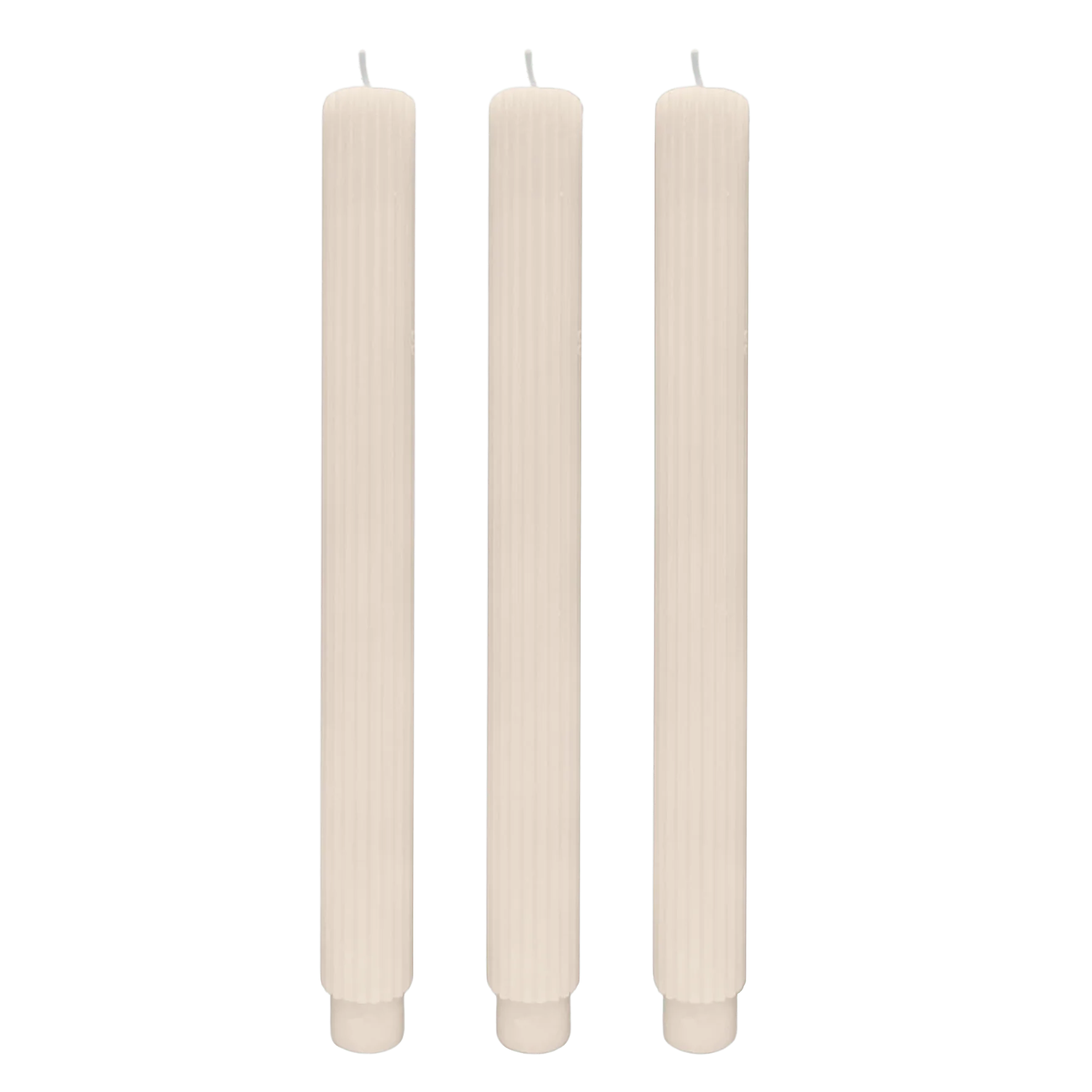 Convenient Fluted Taper Candles – Set of 3 Dependable
