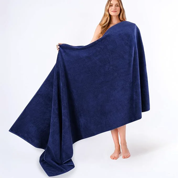 Exceptional American Soft Linen Cotton 600 GSM Turkish 40×80 Oversized Bath Towel Sheet Efficient