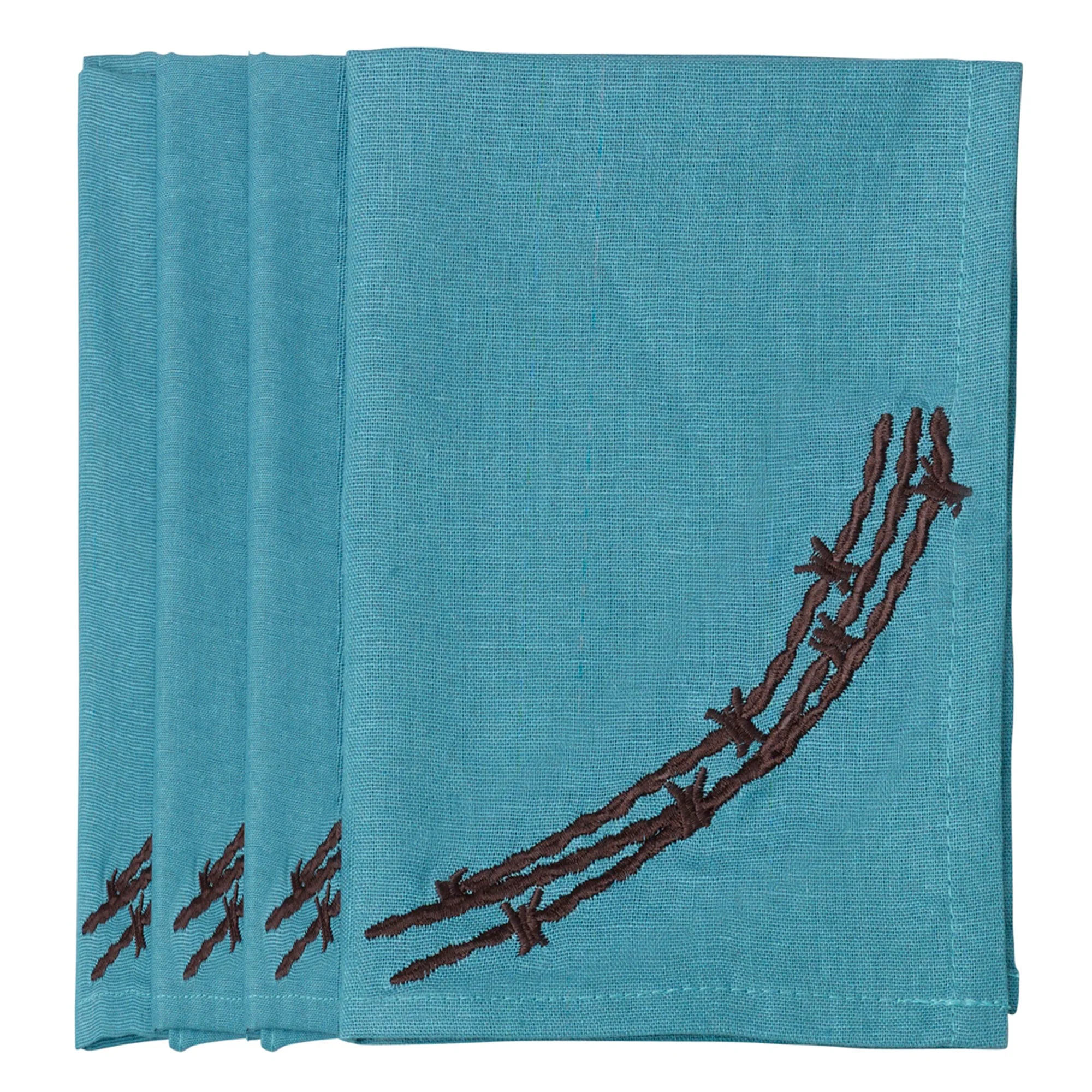 Practical Barbwire Napkin Set 4 Pc Natural