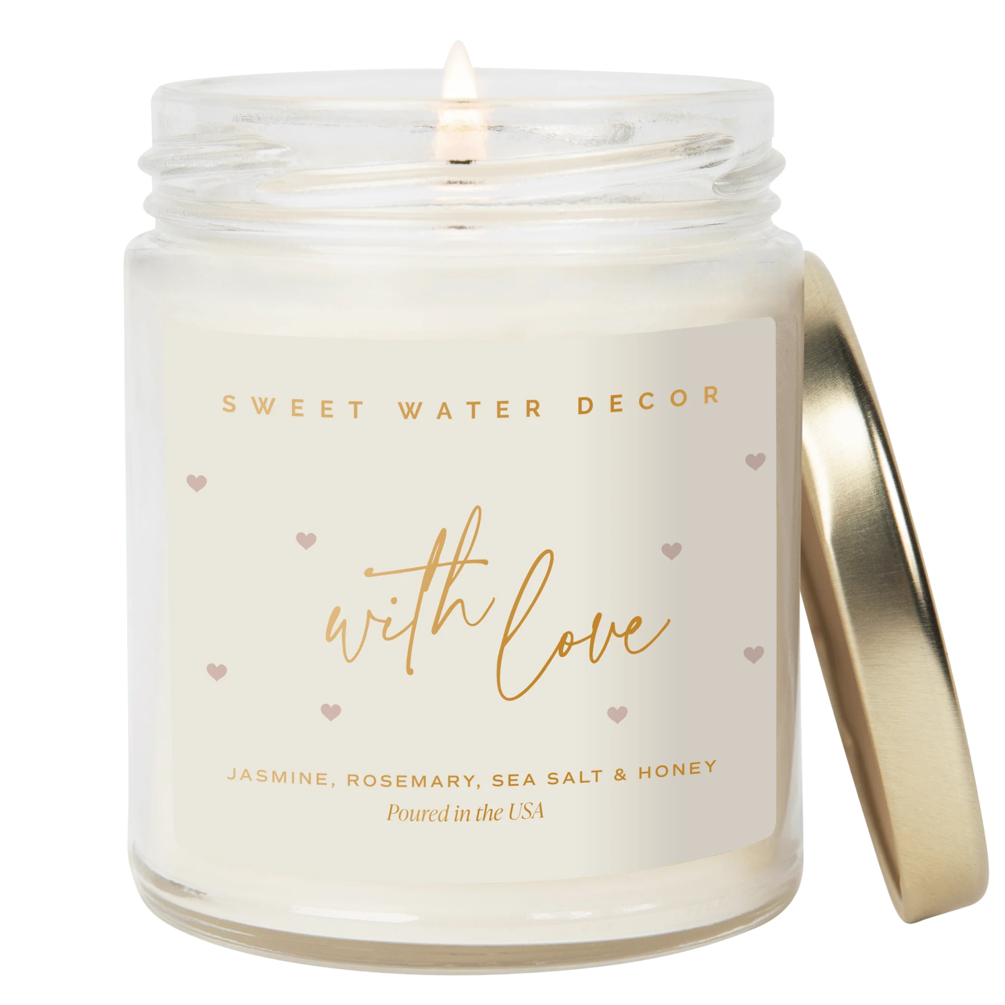 Environmentally Friendly With Love Soy Patterned Candle – Clear Jar – 9 oz Advanced