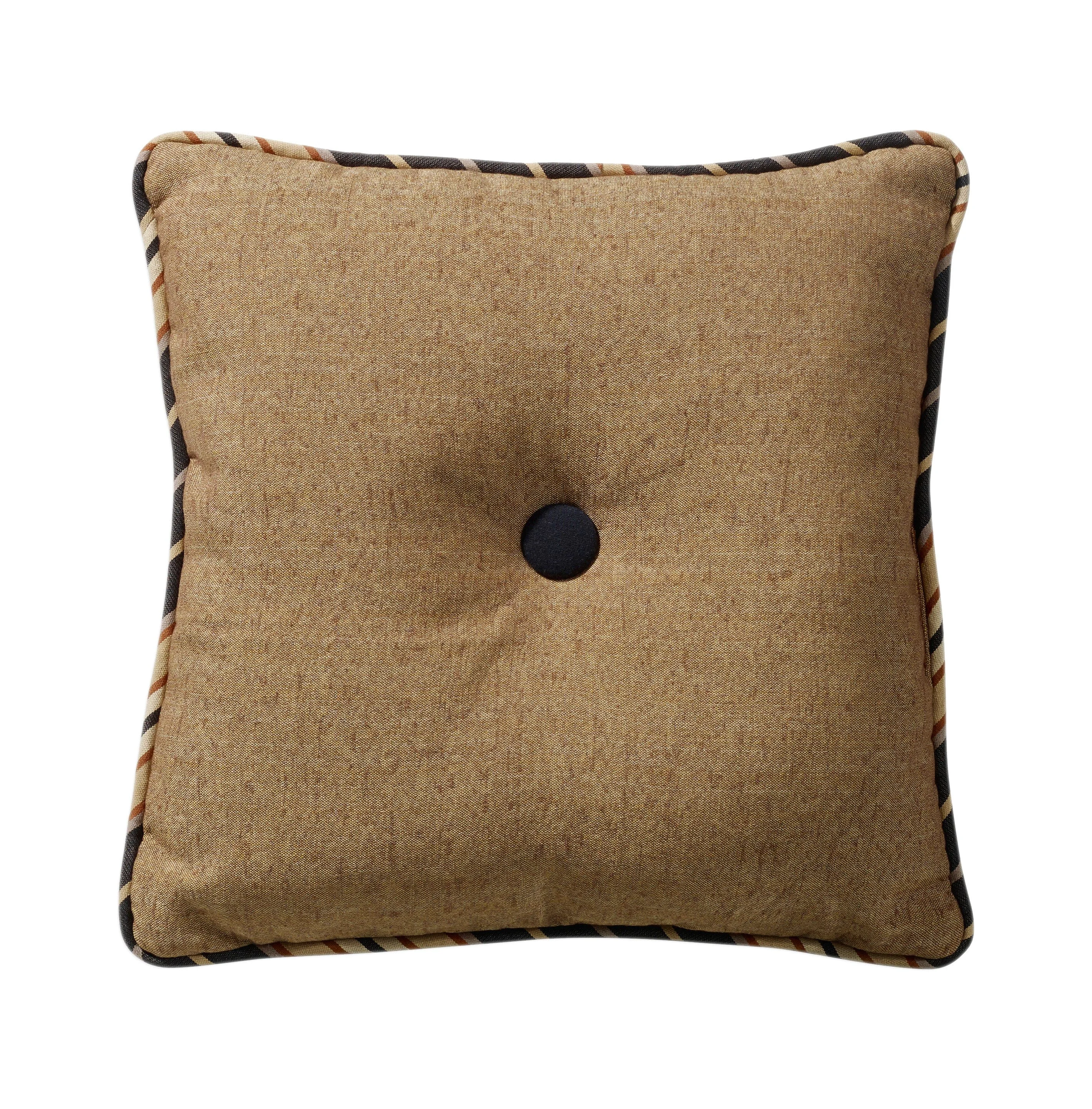 Smart Ashbury Black amp Tan Tufted Throw Pillow Premium Material