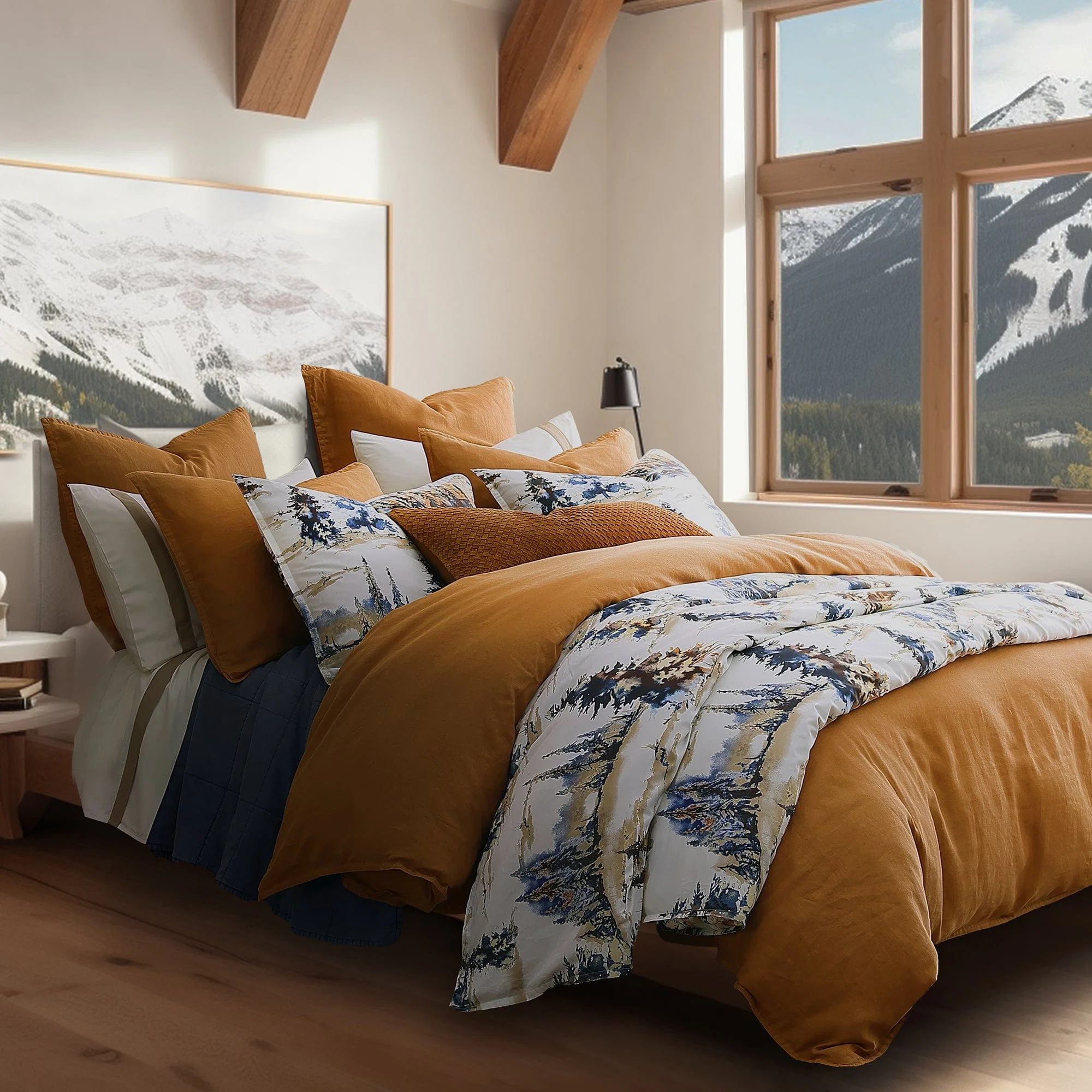 Professional Acadia Reversible Duvet Cover Set 3 Pc Smart