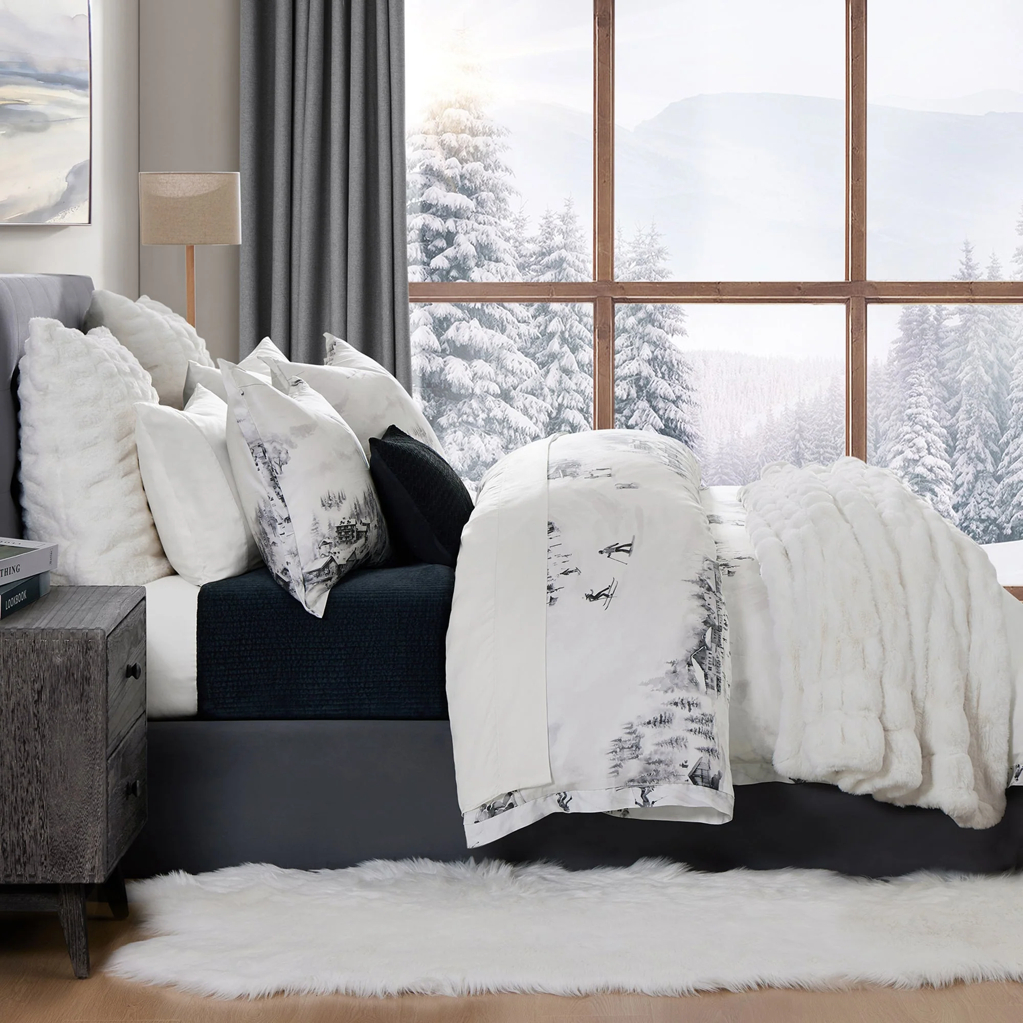 Optimized Ski Life Eucalyptus Comforter Set 2 Pc Prestigious