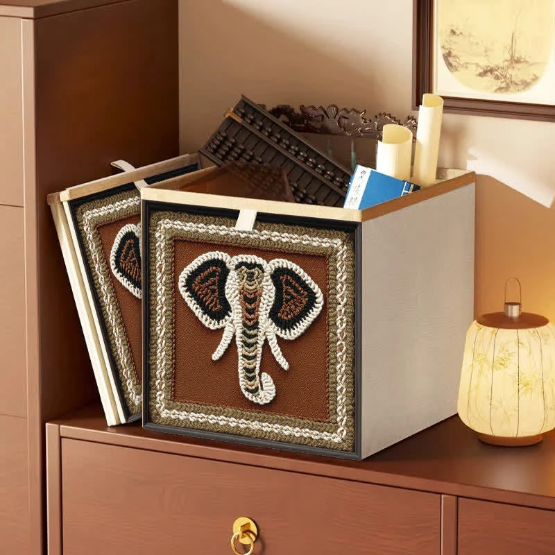 Fine Crafted Ownkoti Vintage Floral amp Animal Foldable Decorative Storage Bag Premium Material