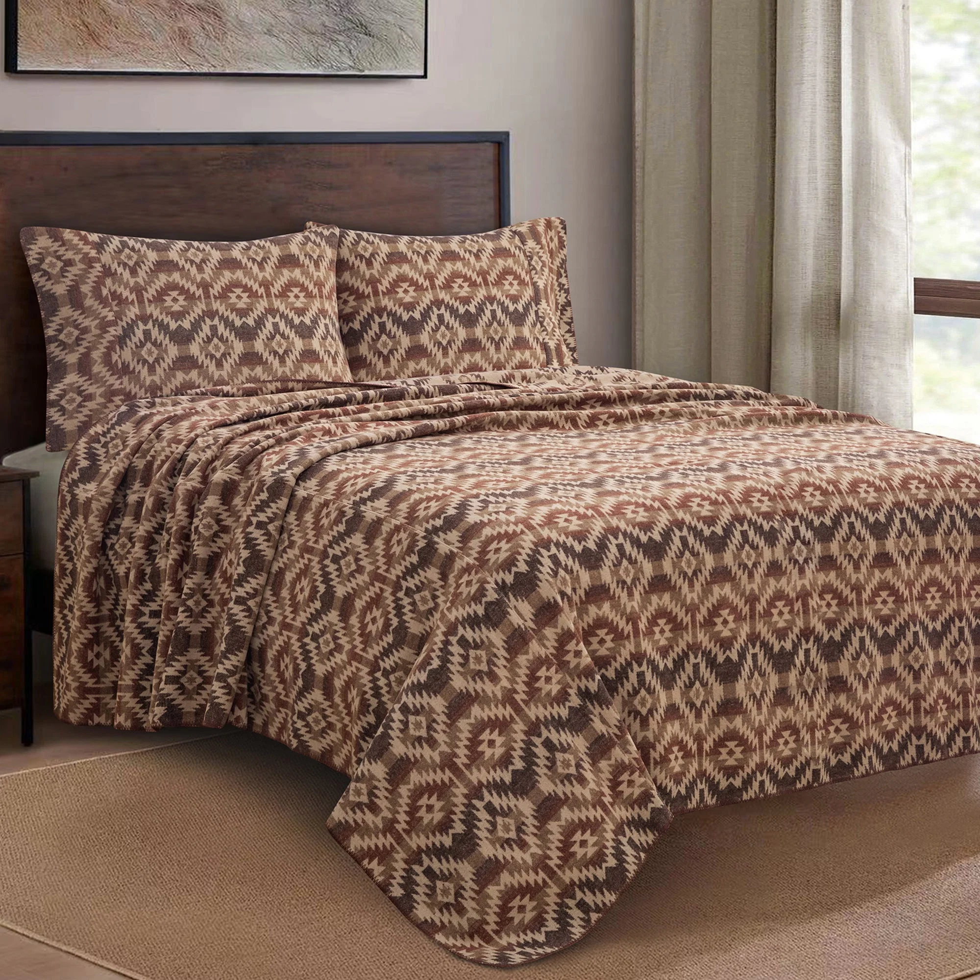 Healthy Mesa Wool Blend Blanket Set 2 Pc Casual