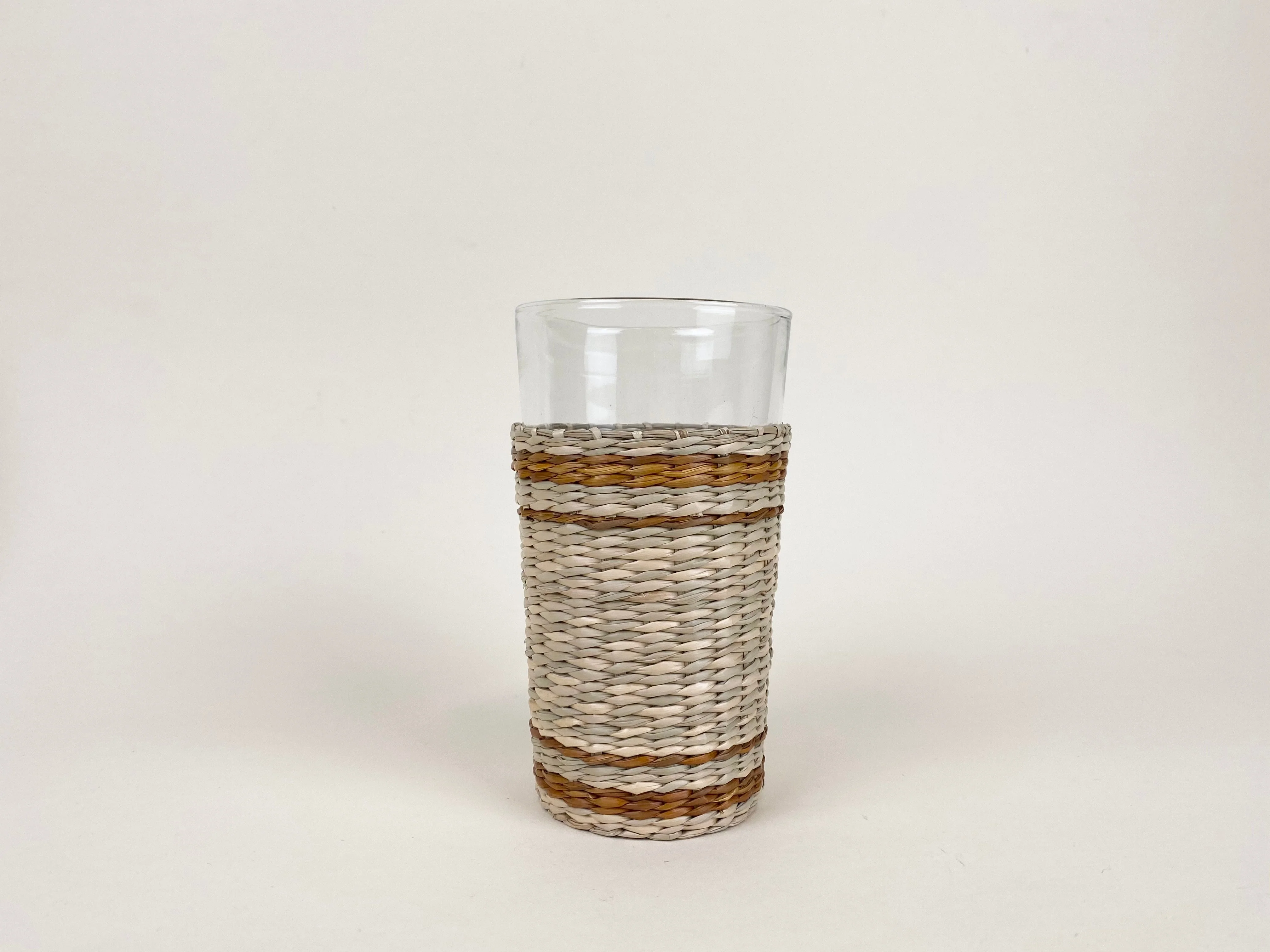 Superior Seagrass Highball Brown Stripe Unique