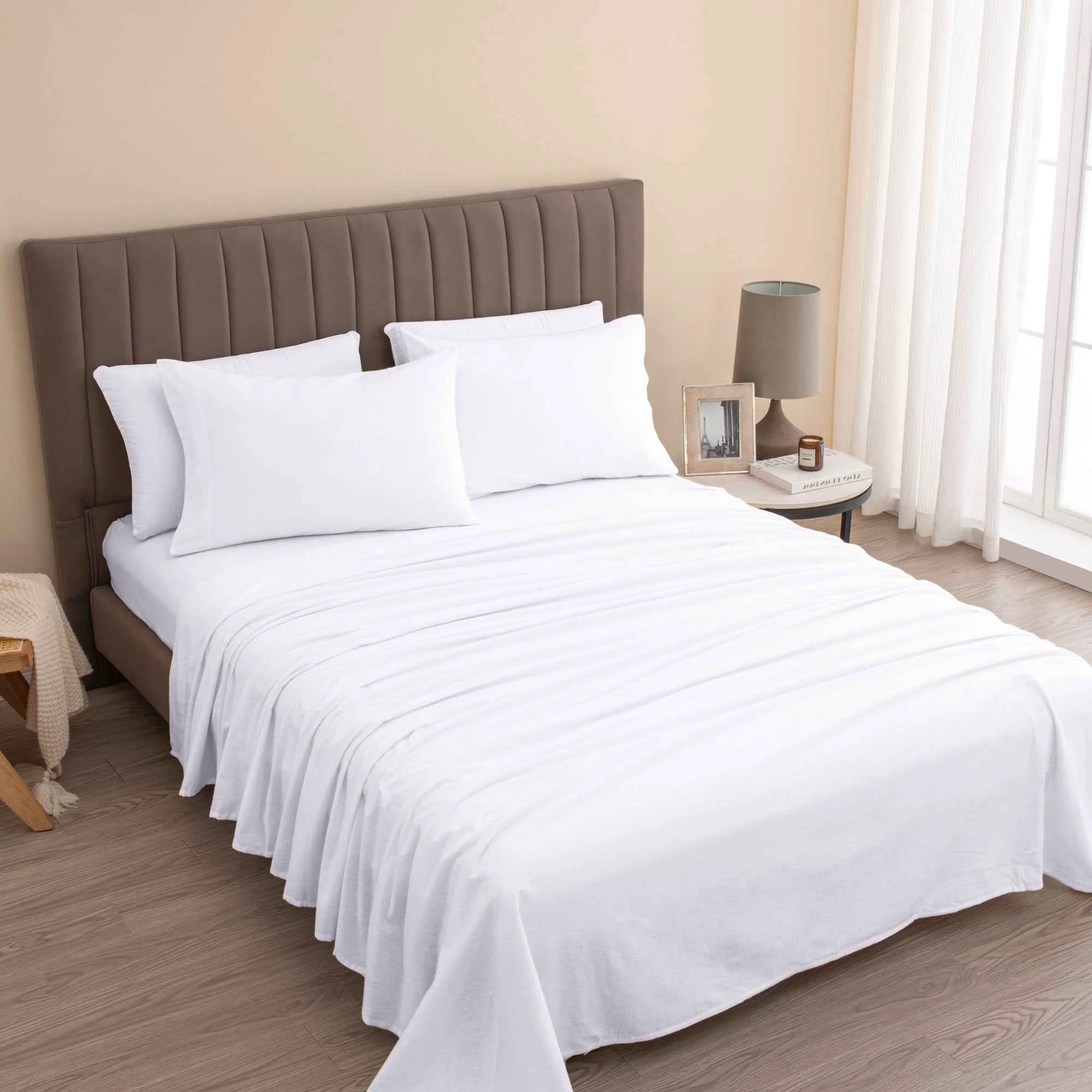 First-Class 4-Piece Turkish Cotton Flannel Sheet – Raye Collection User-Friendly