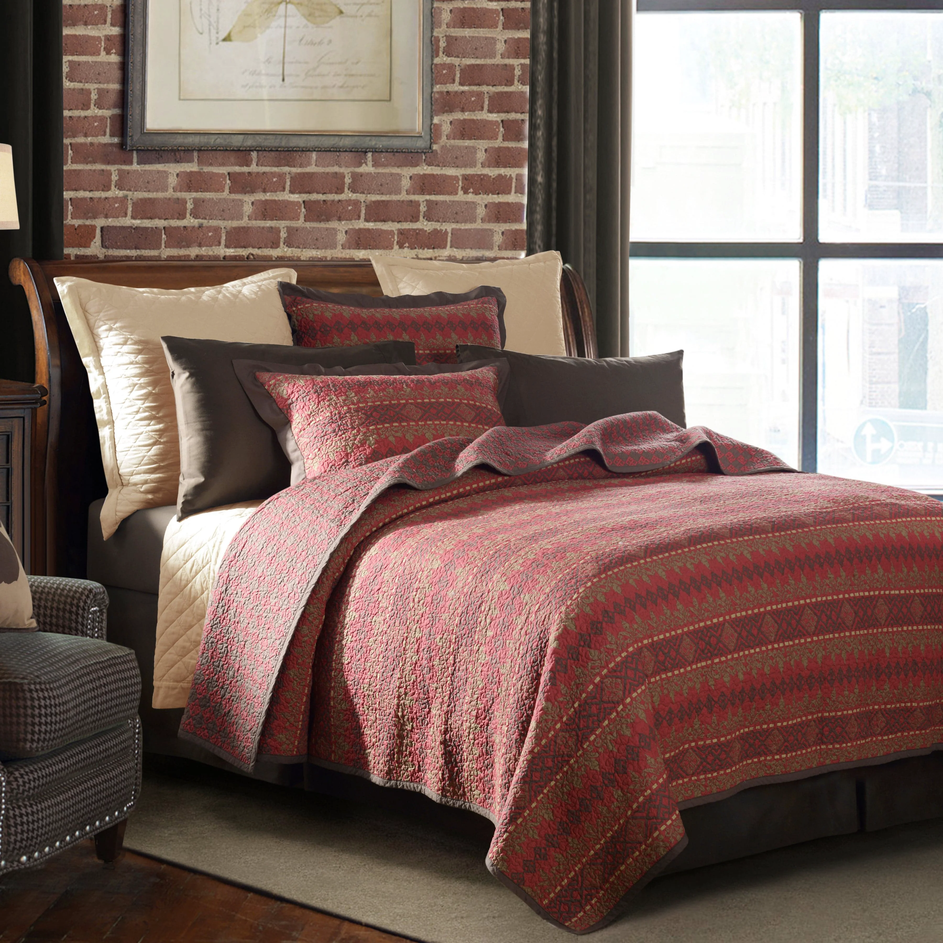 Prestigious Rushmore Reversible Quilt Set 3 Pc Versatile