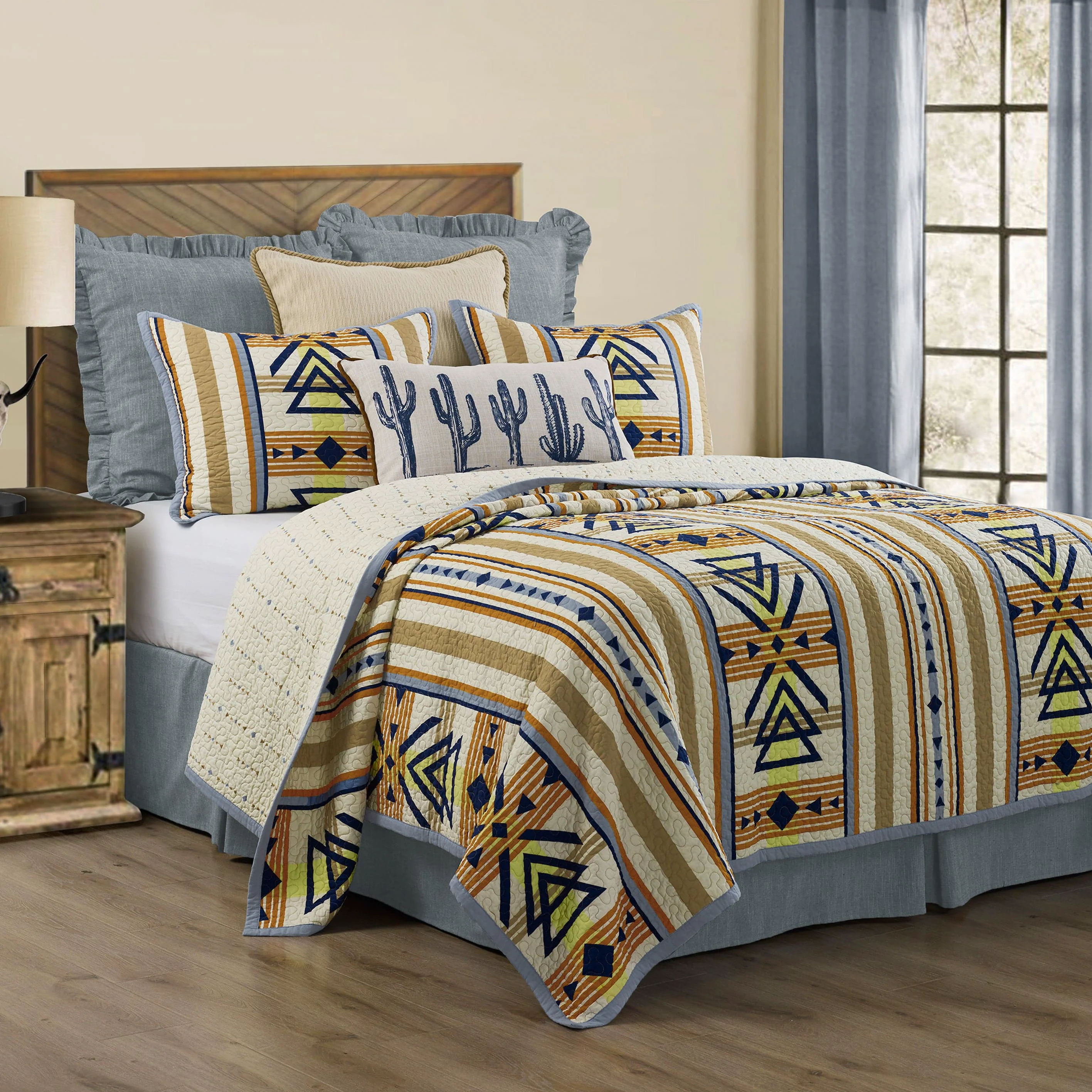 Minimalist Pontiac Reversible Quilt Set Flexible