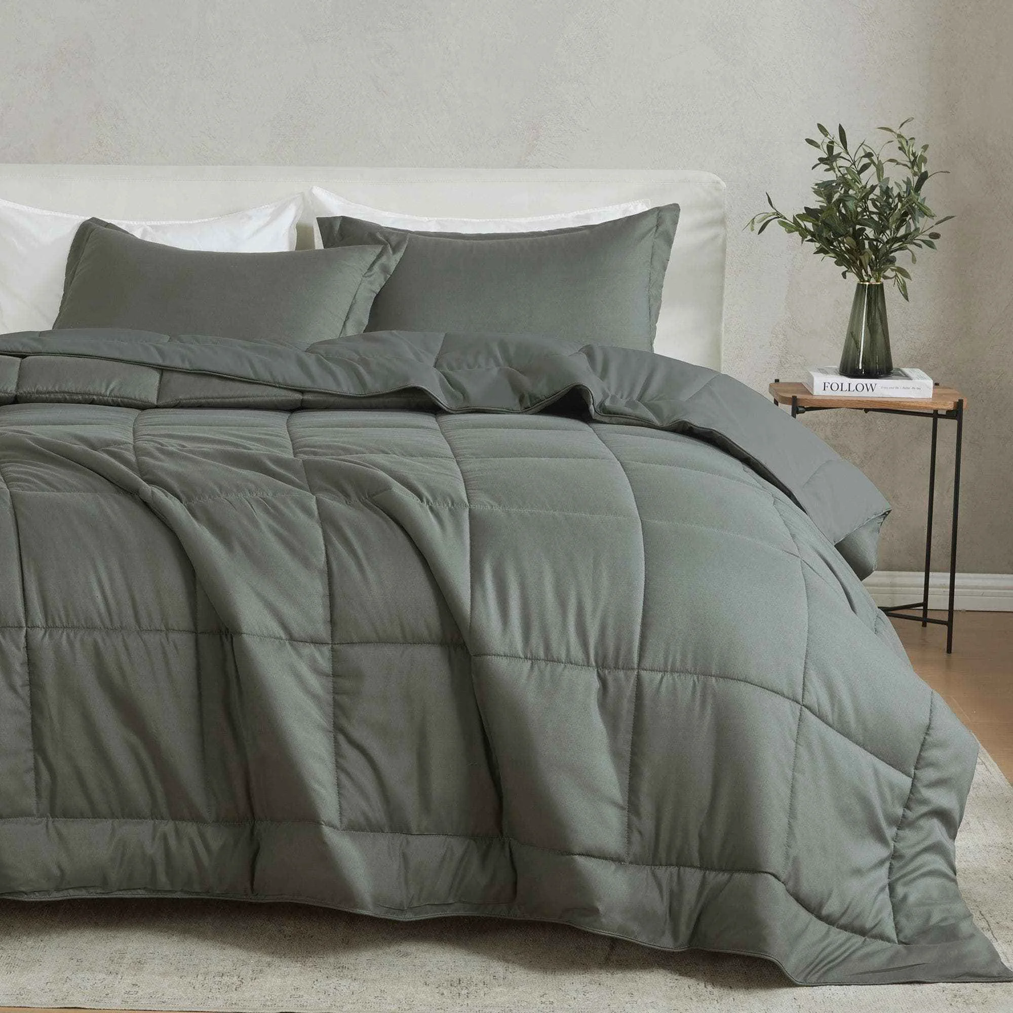 Classic Reversible Comforter Set – Odette Collection Fast