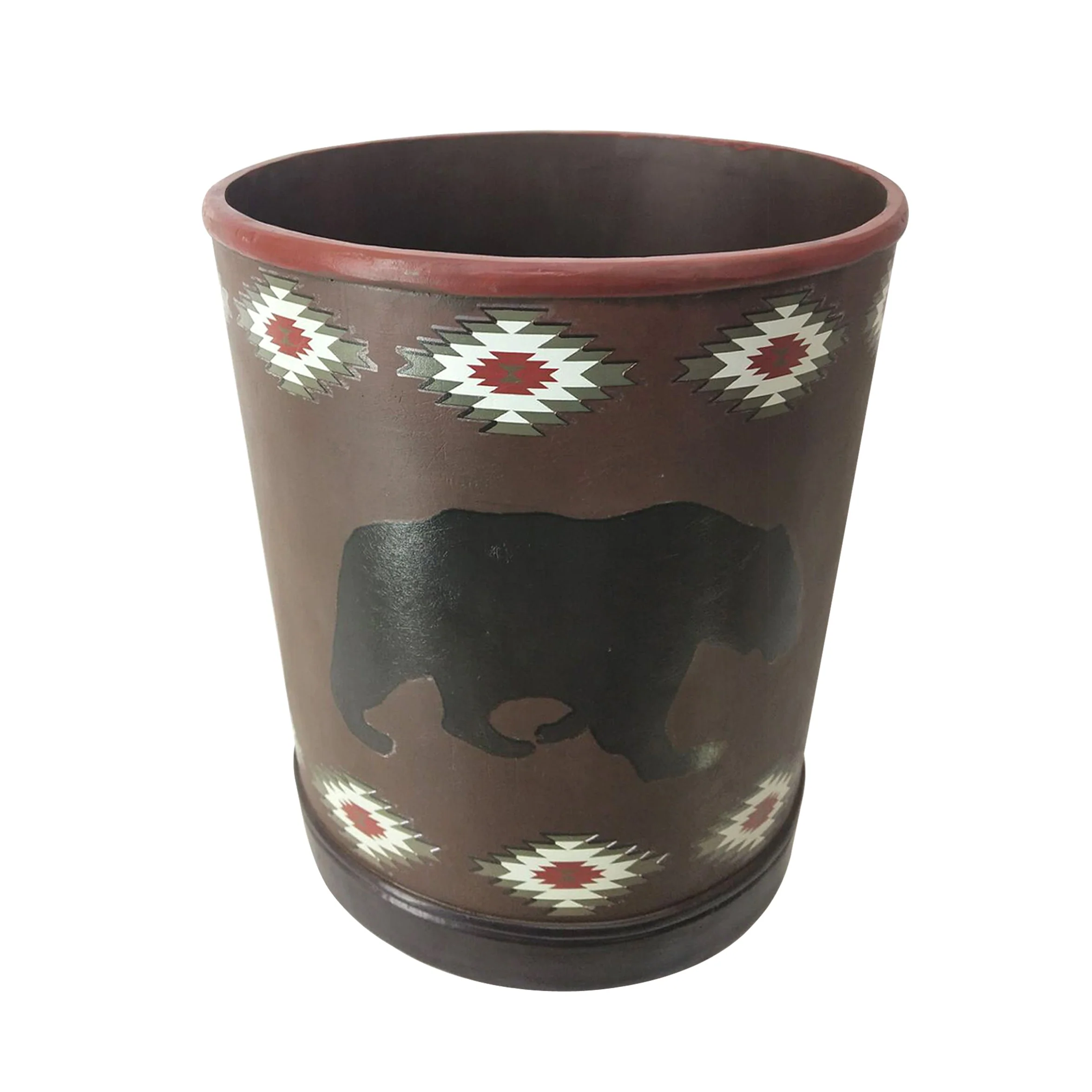 Specialty Aztec Bear Wastebasket Versatile