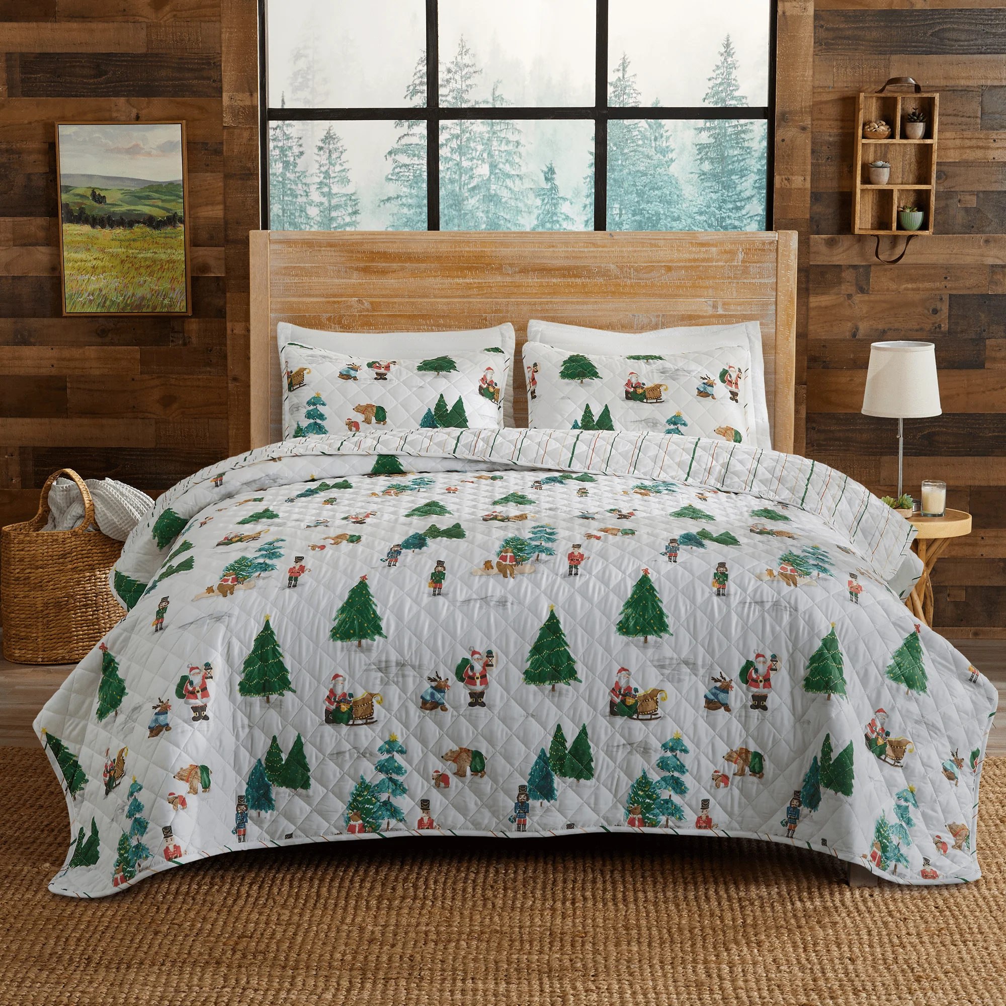 Safe 3 Piece Christmas Quilt – Mittens Collection Luxury