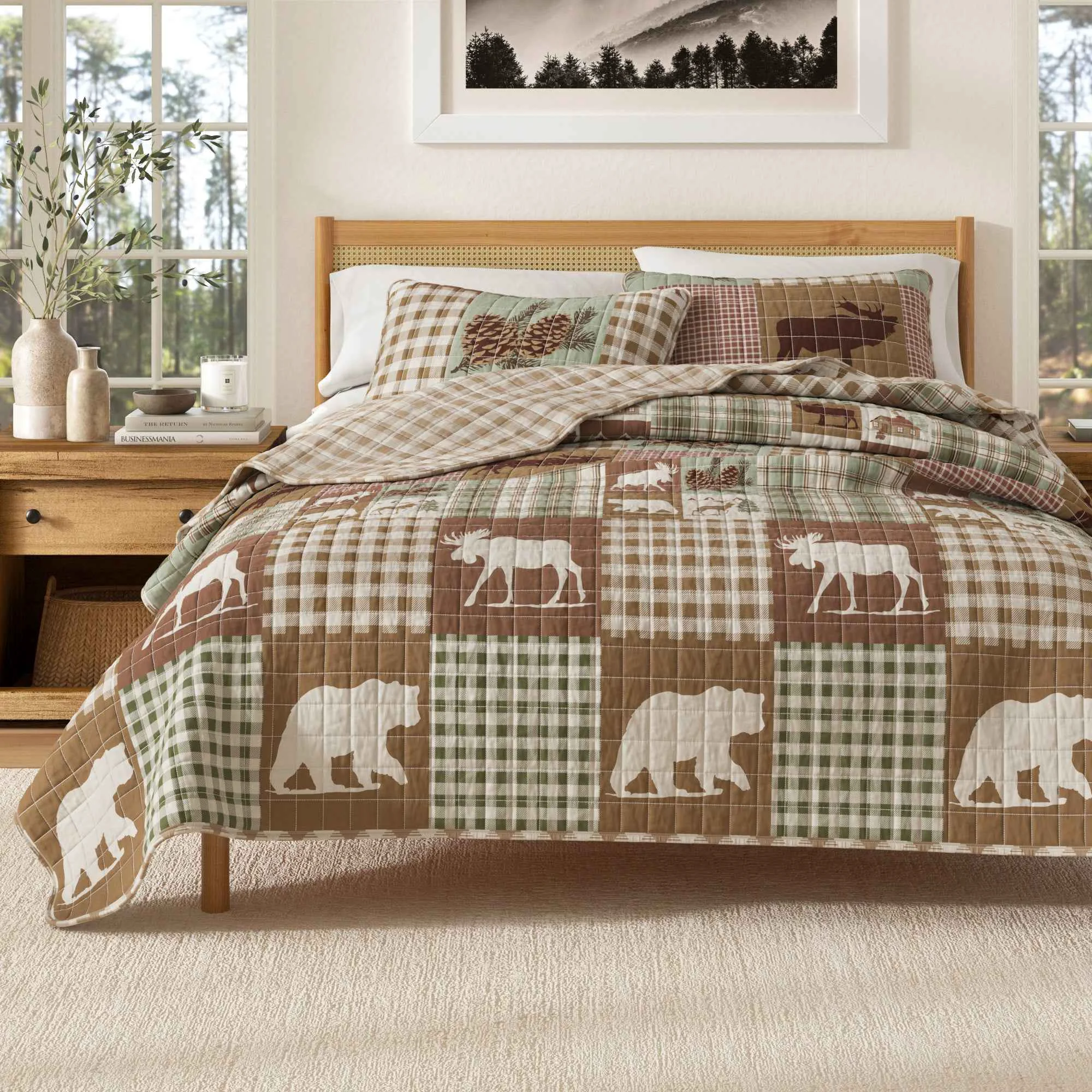 Prestigious Rustic Landscape Quilt Set – Matthew Collection Reusable