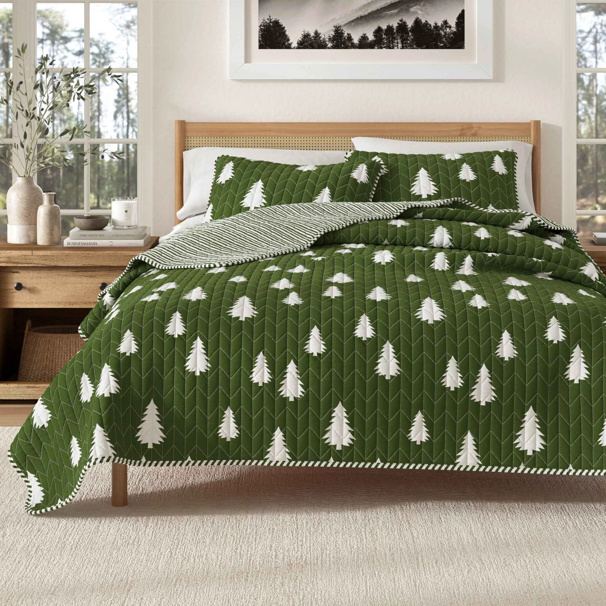 Dependable 3 Piece Lodge Printed Quilt – Arrowhead Versatile