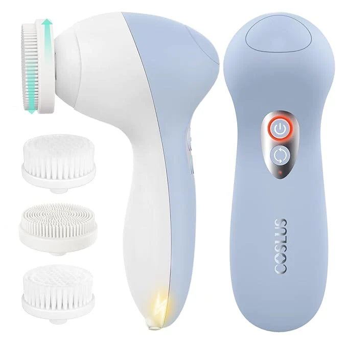 Original Design COSLUS FBX04 Powered Facial Cleansing Brush Rechargeable Electric Face Cleanser Convenient