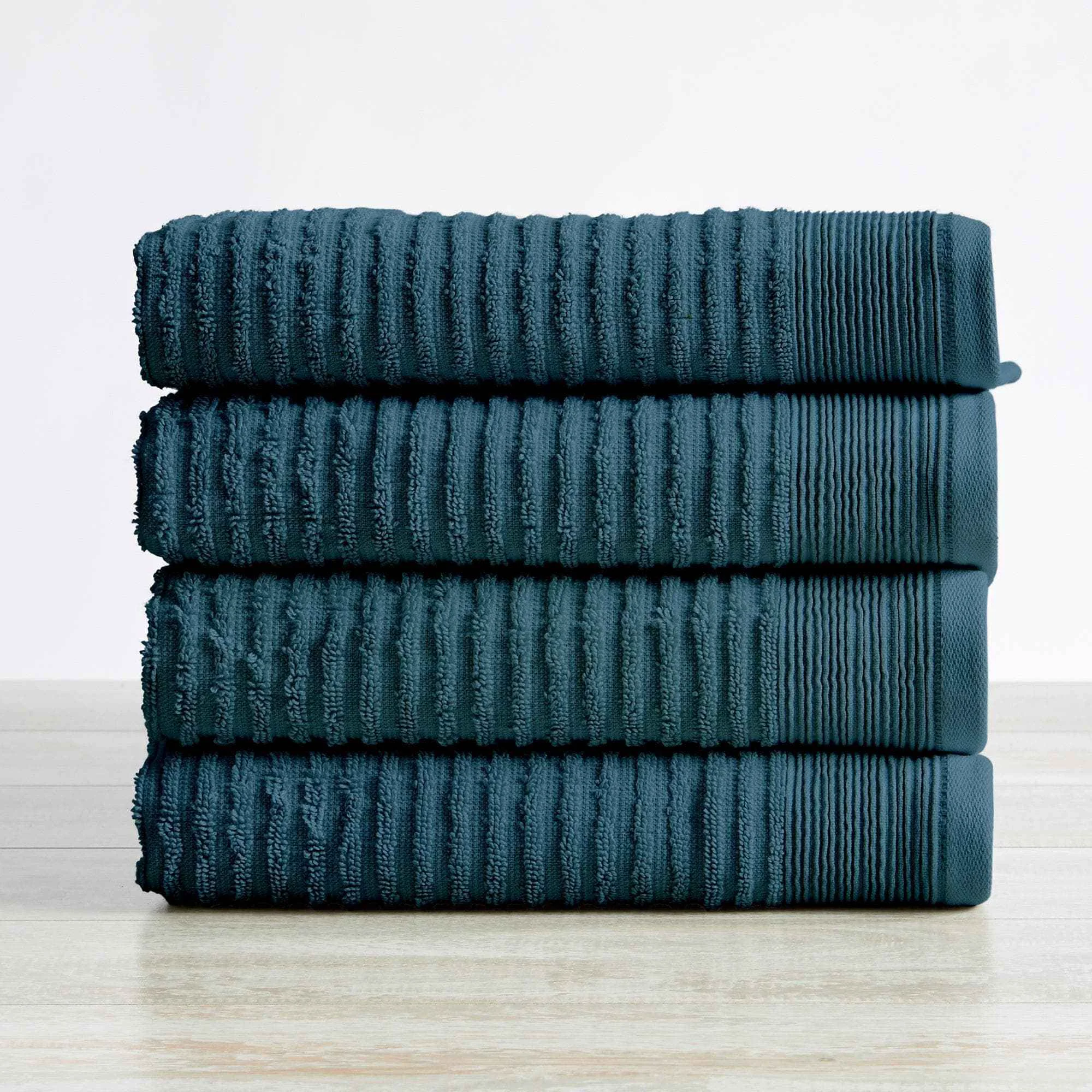 Carefully Designed 4 Pack Ribbed Hand Towels – Rori Collection Smart