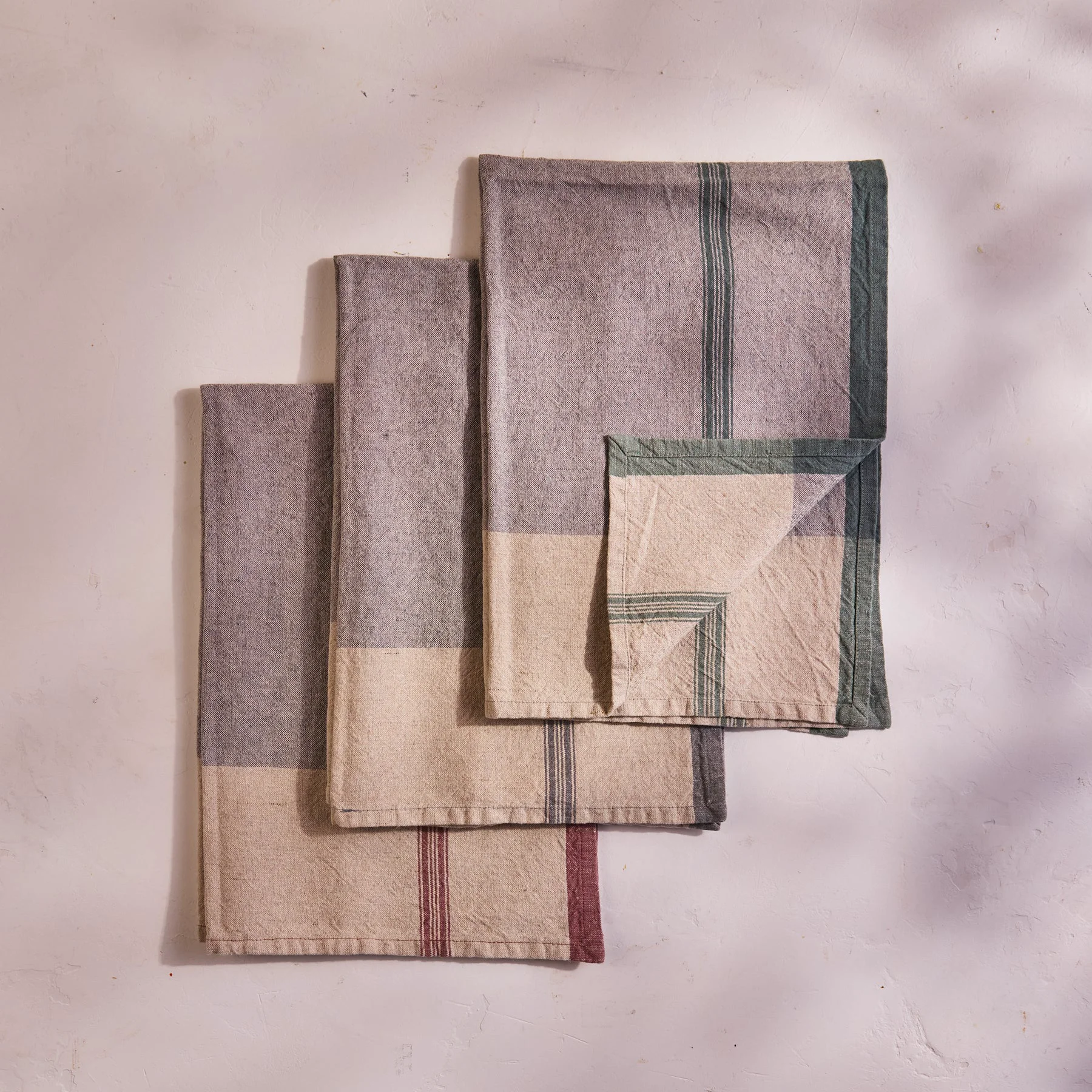 Classic Lula Kitchen Towel Set of 3 Slate Certified