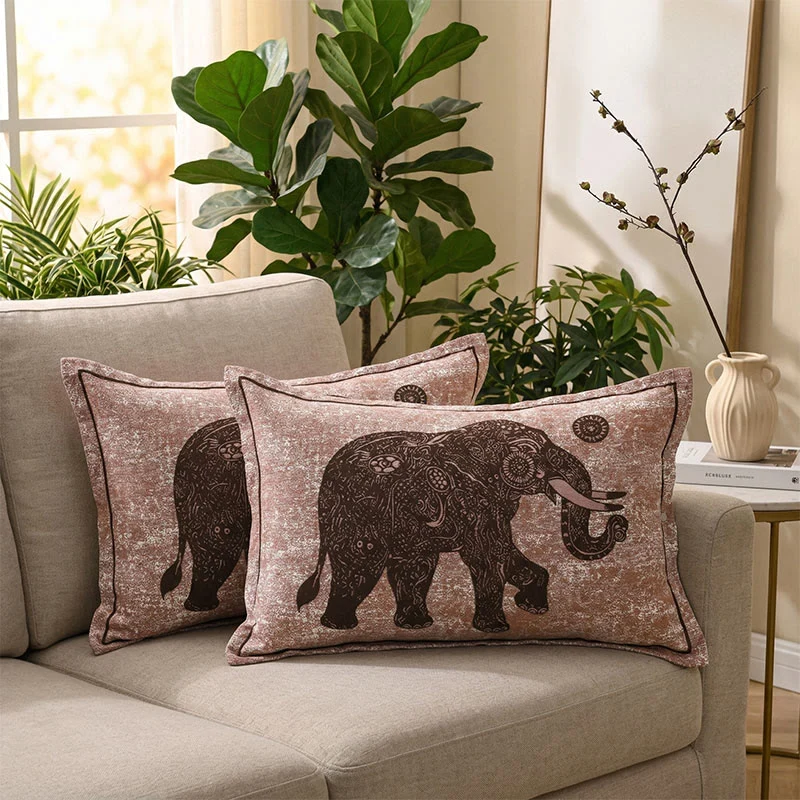 Efficient Ownkoti Mandala Elephant Bohemian Pillowcases 2PCS Original
