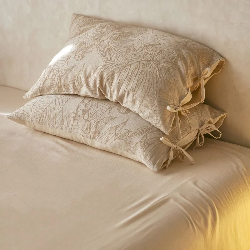 Elite Ownkoti Tropical Botanical Bow Tie Pillowcases 2PCS Recyclable