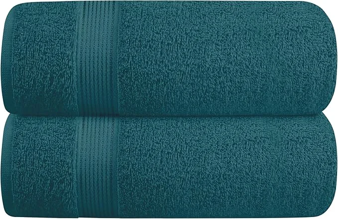 Advanced Belizzi Home Cotton 2 Pack Oversized Bath Towel Set 28×55 inches Large Bath Contemporary