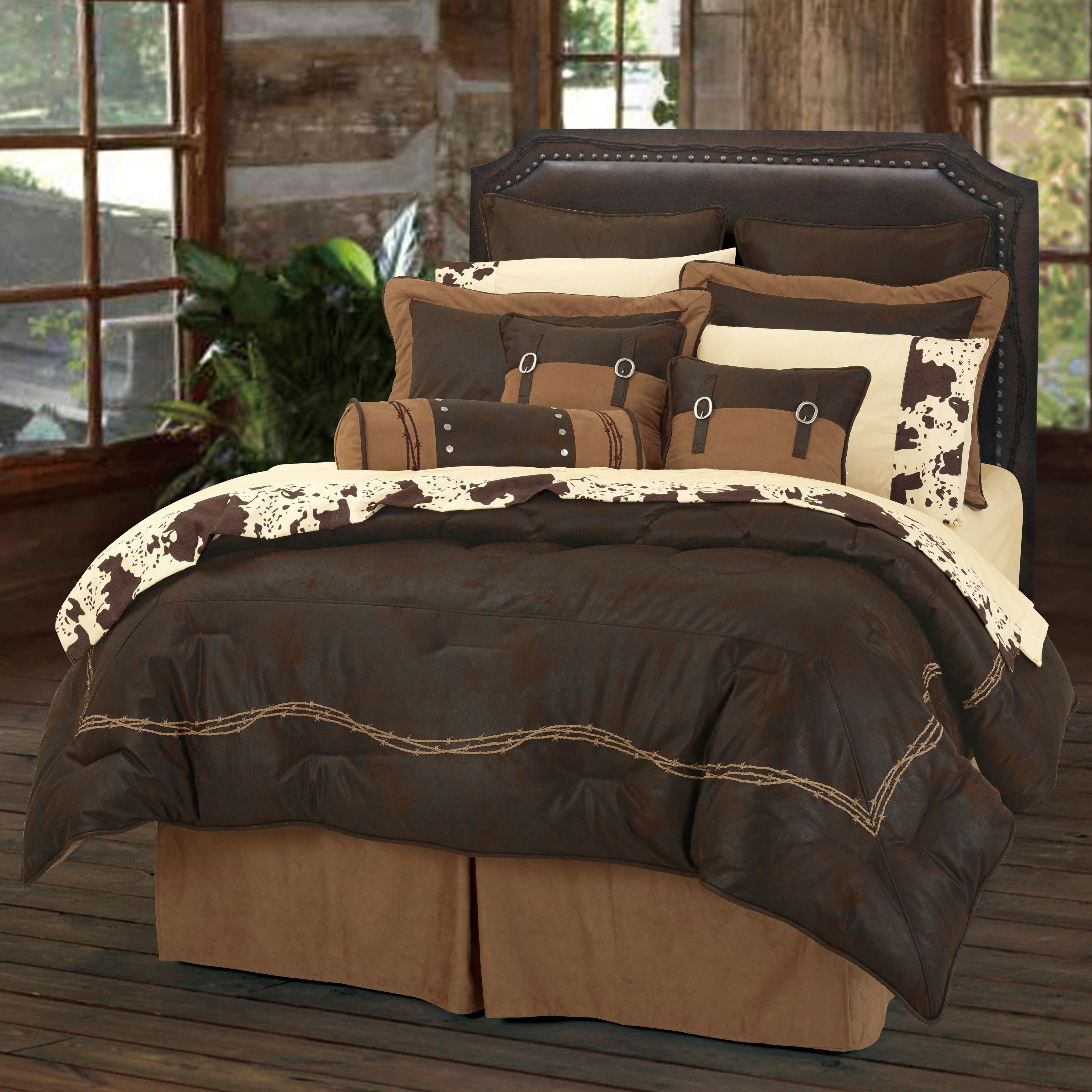 Organic Barbwire Comforter Set 7 Pc Dependable