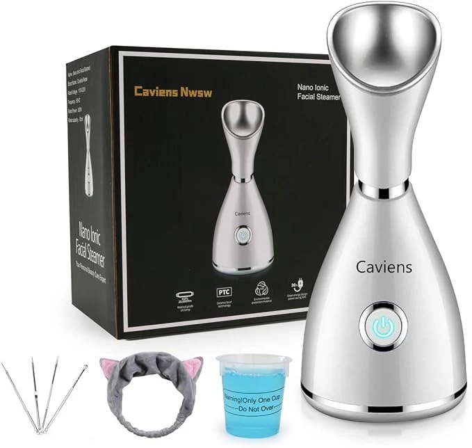 Convenient Facial Steamer-Nano Ionic Facial Steamer Warm Mist Humidifier Atomizer Sprayer Functional
