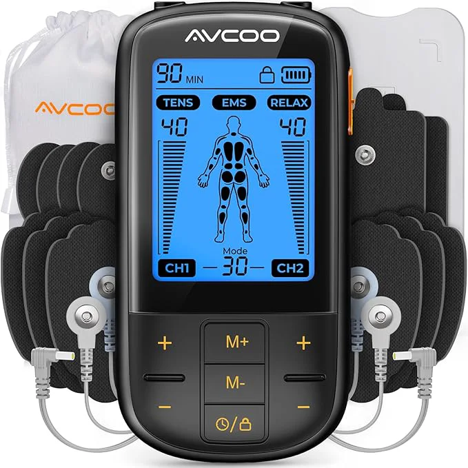 Safe AVCOO 3-in-1 TENS Unit Muscle Stimulator Relaxed