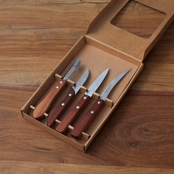Safe La Fourmi Natural Wooden Kitchen Tools Set of 4 Smart