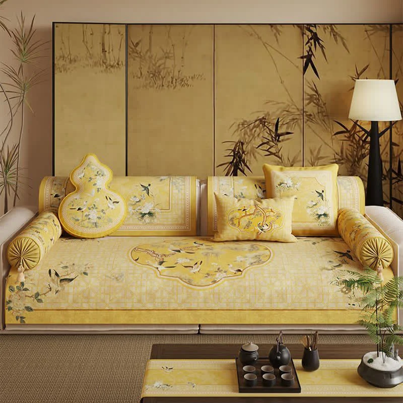Organic Ownkoti Oriental Style Bird amp Floral Sofa Protector Trendy