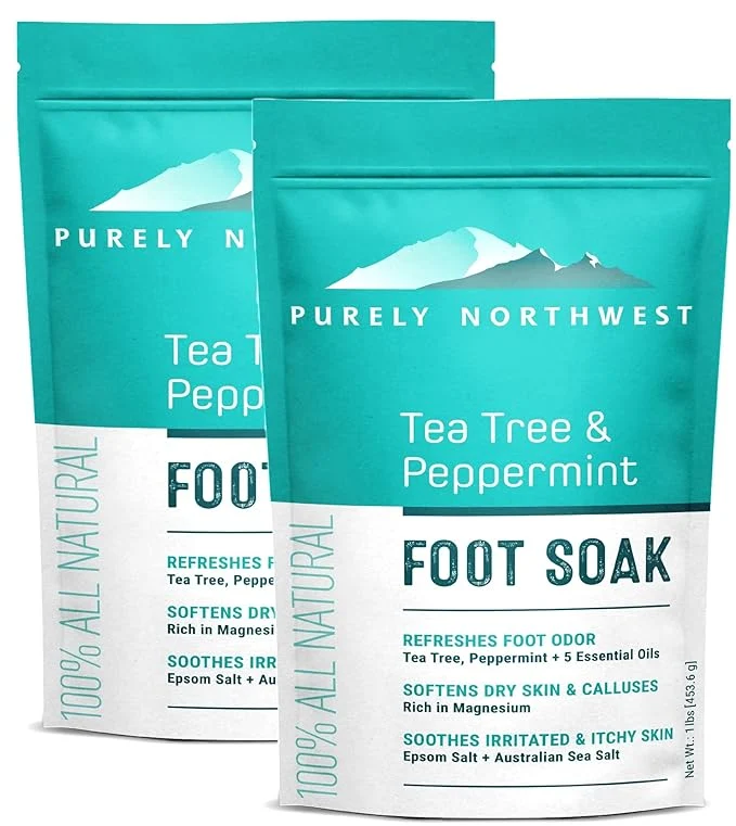 Consistent Epsom Salt Tea Tree Foot Body Soak-Toenail Repair Ingrown Nails Athletes Sustainable
