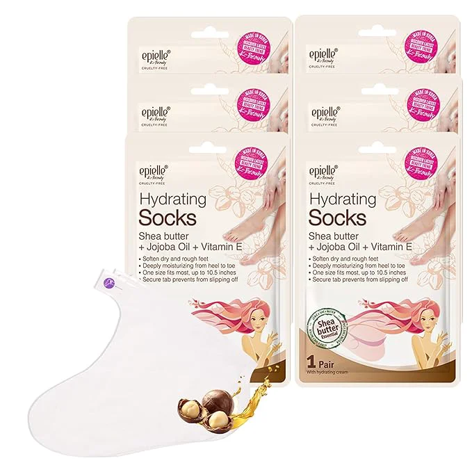 Durable Epielle Hydrating Foot Mask 6 Pairs Relieve and Soften Practical