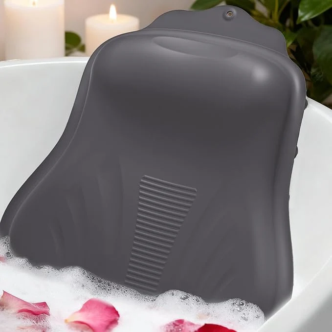 High-End Bath Pillow for Tub Adjustable Silicone Bathtub Pillows for Head and Neck Responsible